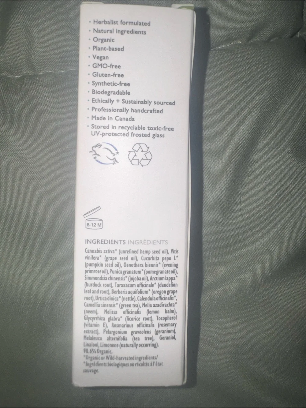 Huna Clarify Blemish-Control Face Serum – White/Green